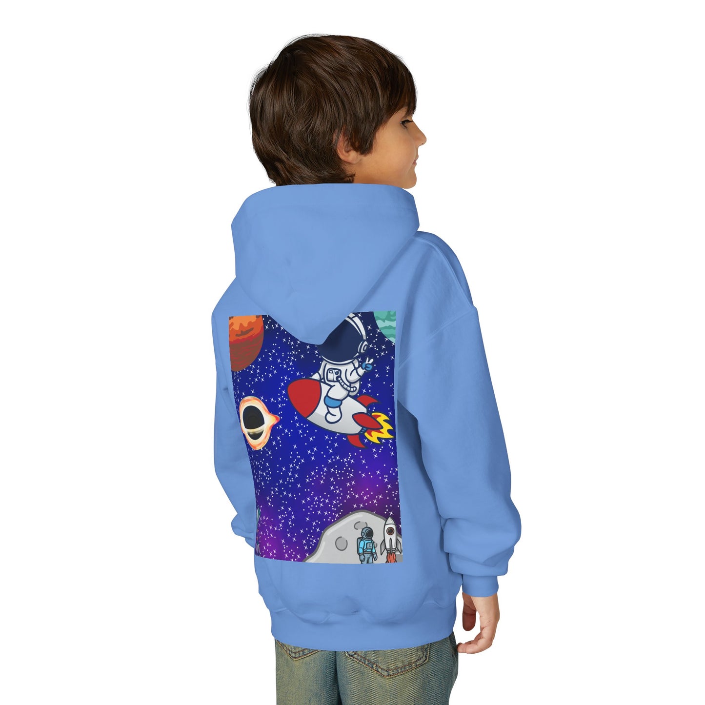 Kids Space Hoodie – Cute Astronaut Rocket Sweatshirt for Boys & Girls - Custom design