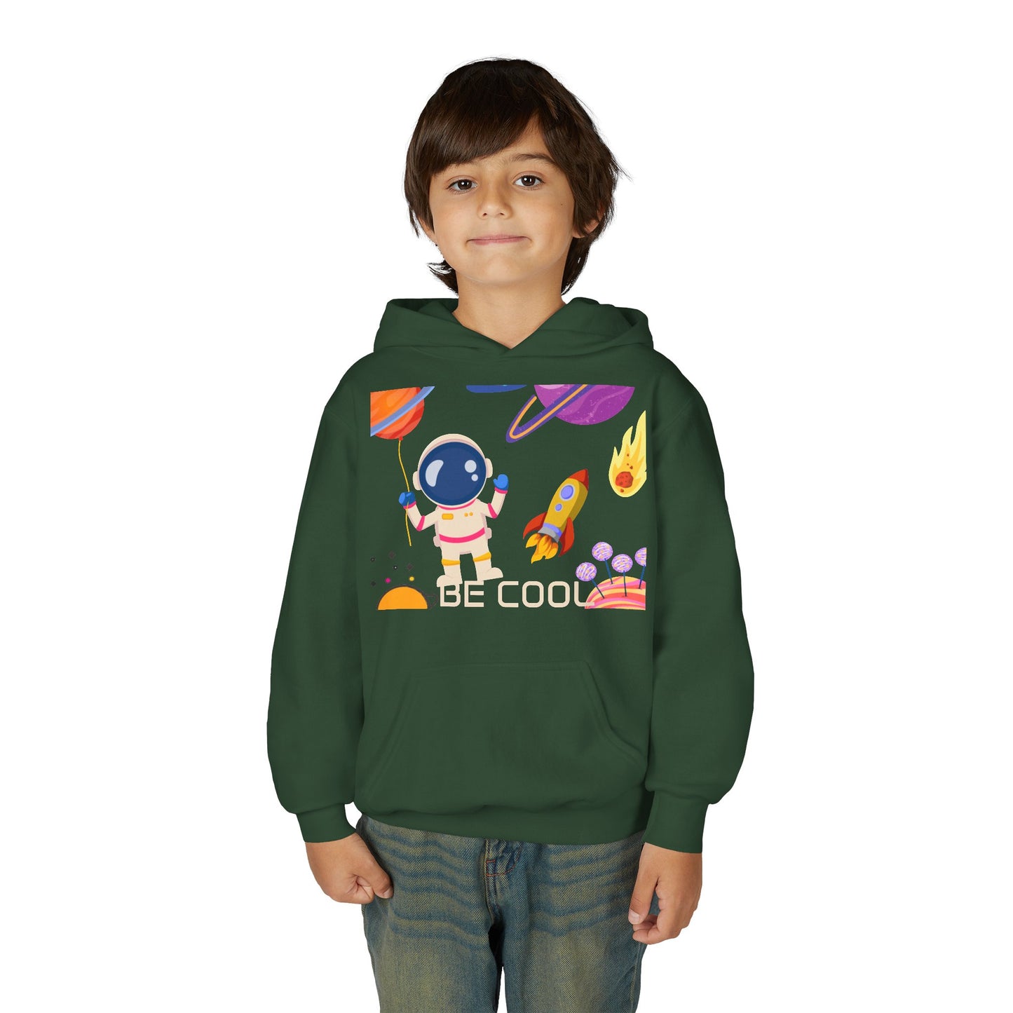 Kids Space Hoodie – Cute Astronaut Rocket Sweatshirt for Boys & Girls - Custom design
