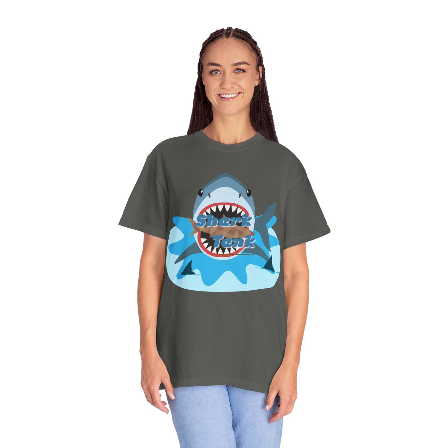 Shark Graphic T-Shirt — 'Shark' Ocean Illustration Tee