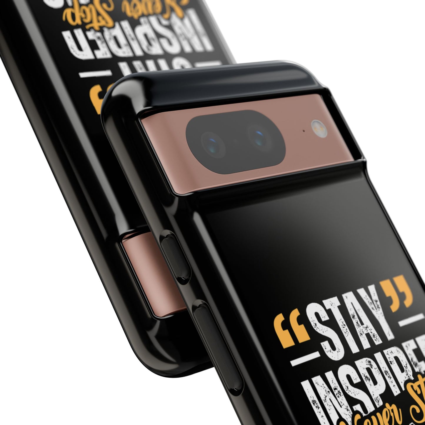 Inspirational Phone Case — “Stay Inspired, Never Stop Creating” Protective Cover