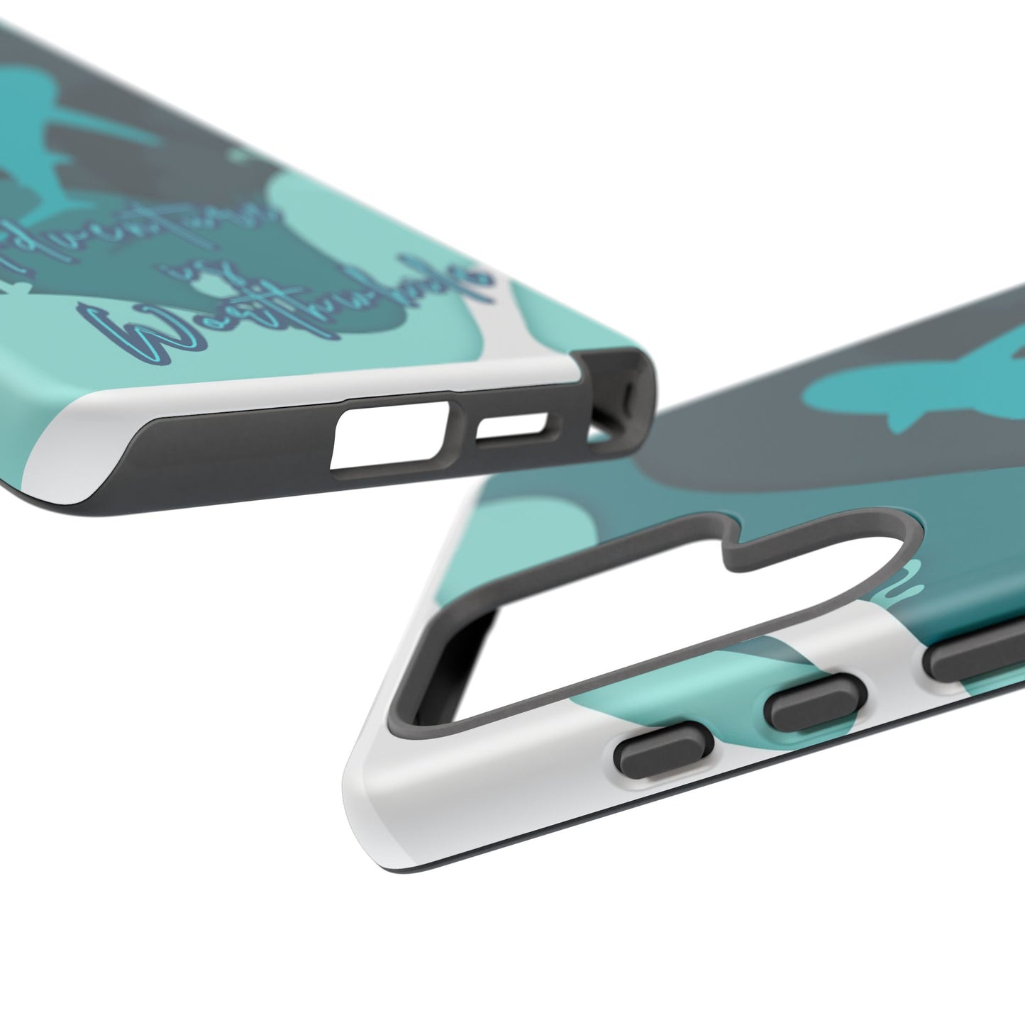 Blue Ocean Phone Case - "Adventure is Worthwhile" Teal Protective Cover