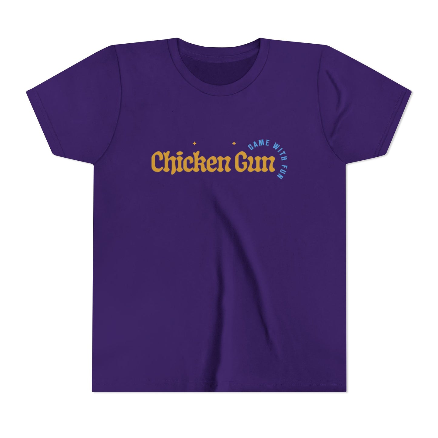 Youth Tee — Cute Chicken Gun Character Kids T-Shirt