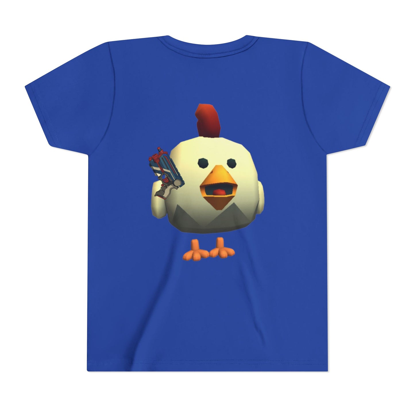 Youth Tee — Cute Chicken Gun Character Kids T-Shirt