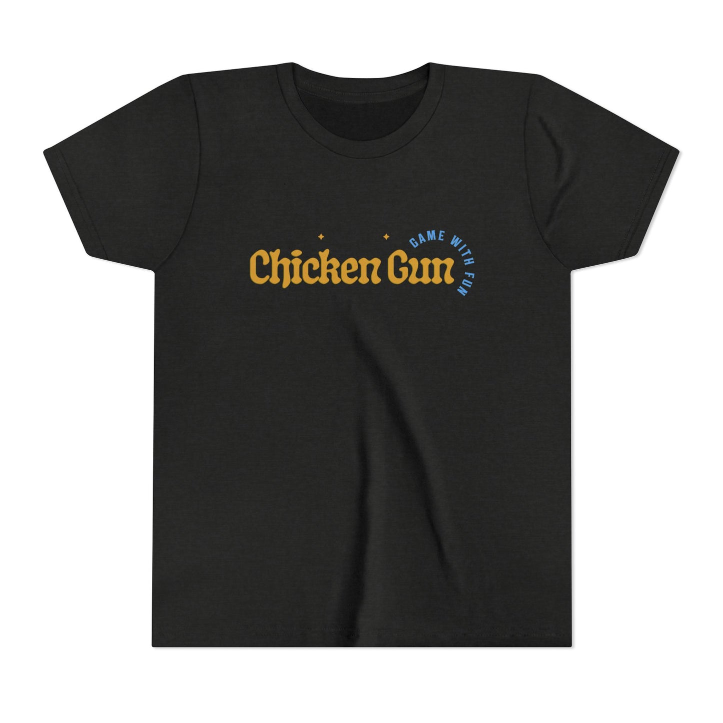 Youth Tee — Cute Chicken Gun Character Kids T-Shirt