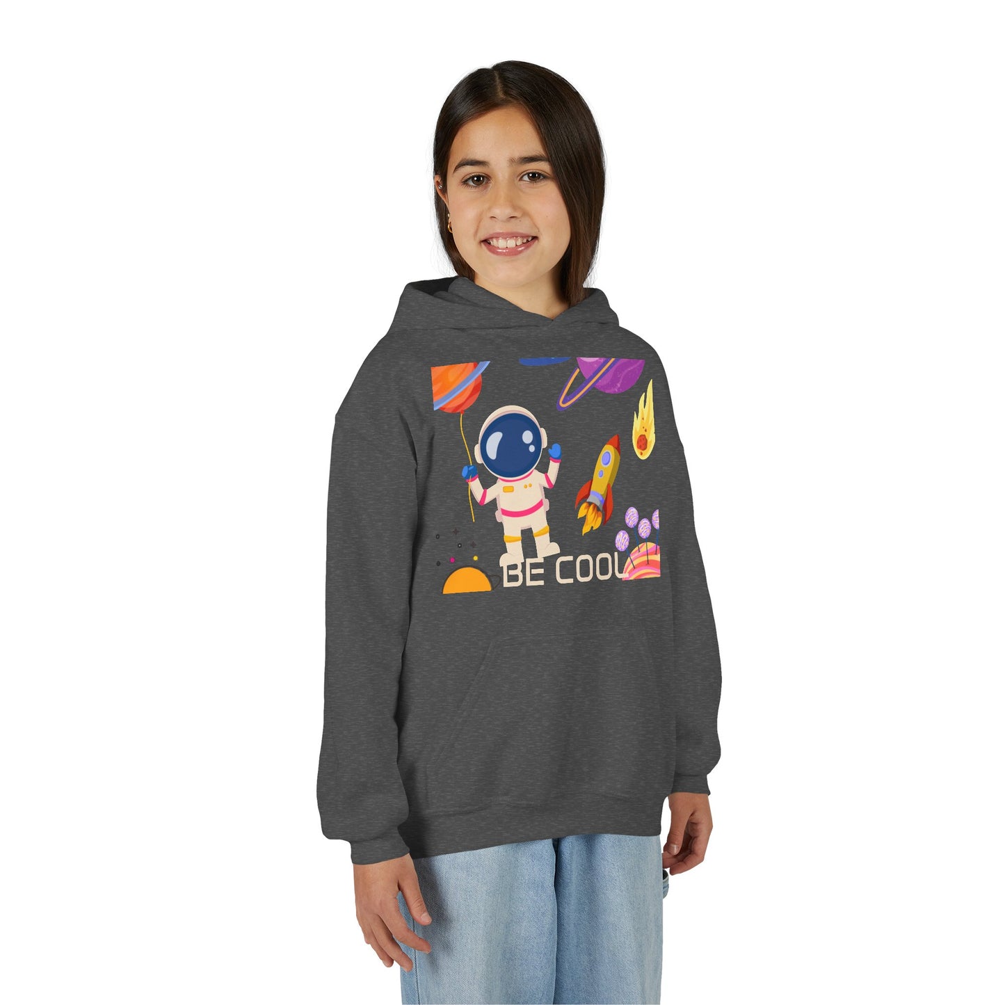 Kids Space Hoodie – Cute Astronaut Rocket Sweatshirt for Boys & Girls - Custom design
