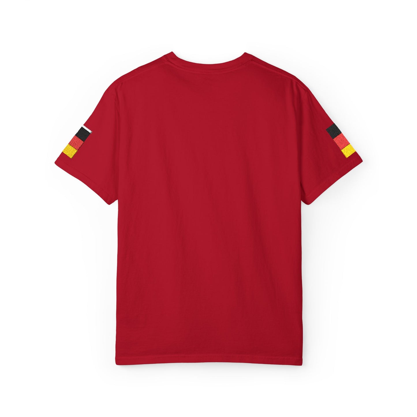 Germany Flag Pocket T-Shirt — German Pride Tee with Sleeve Flags