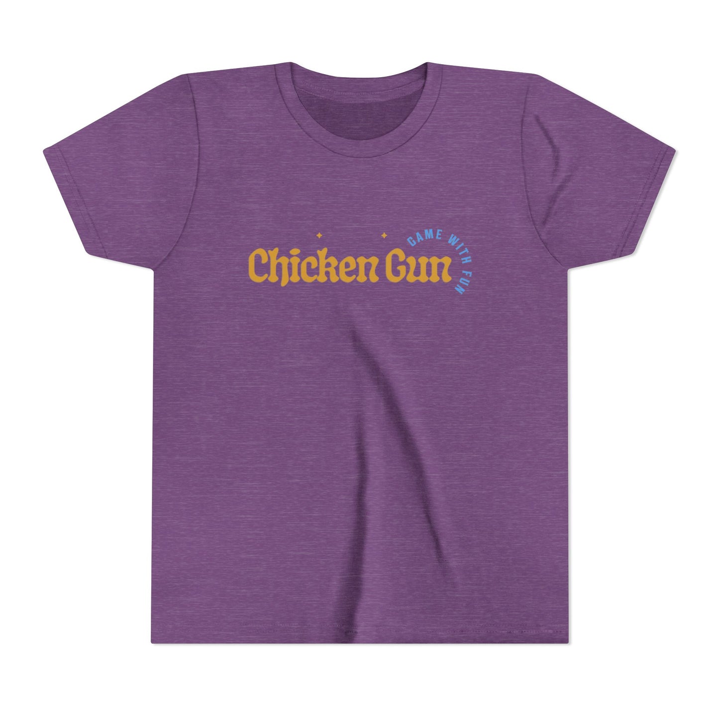 Youth Tee — Cute Chicken Gun Character Kids T-Shirt