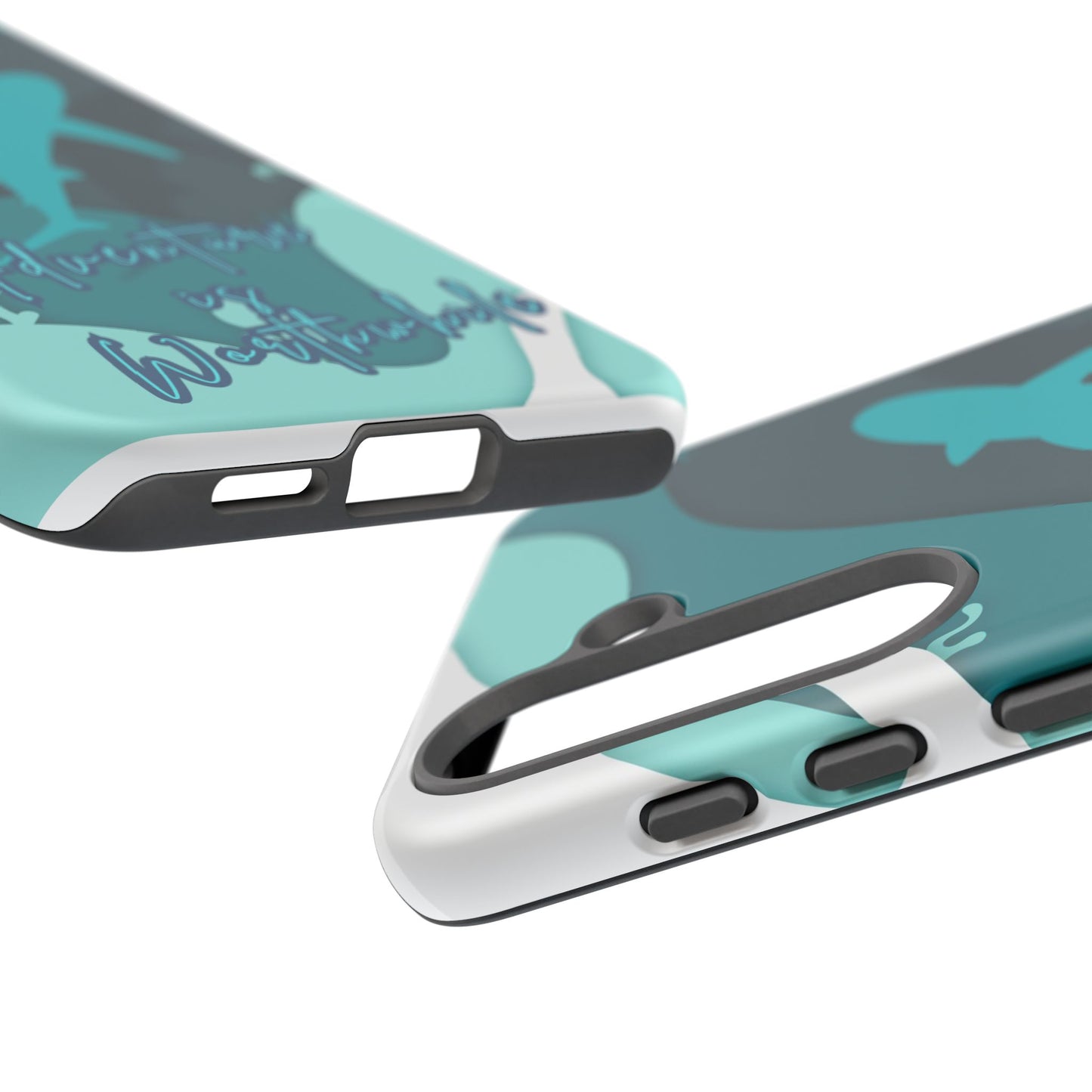 Blue Ocean Phone Case - "Adventure is Worthwhile" Teal Protective Cover