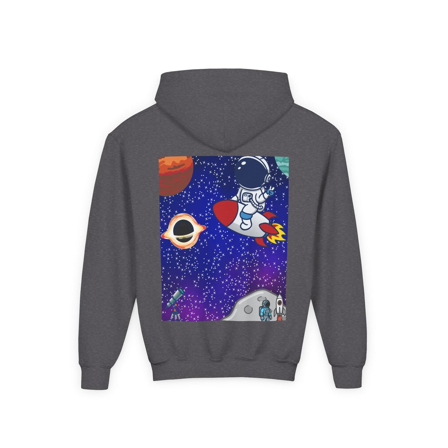 Kids Space Hoodie – Cute Astronaut Rocket Sweatshirt for Boys & Girls - Custom design
