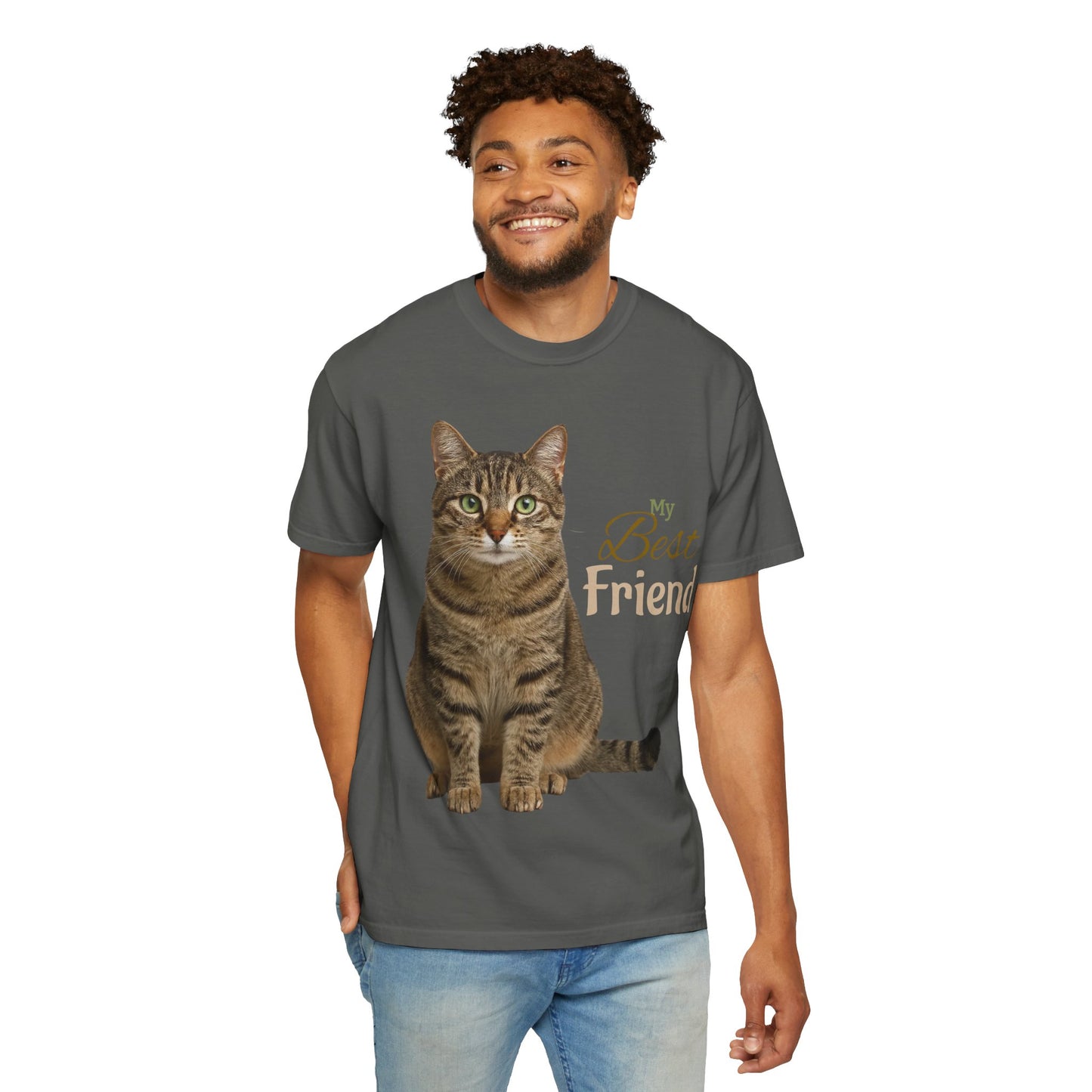 Pet Custom Image and Name Cat, Dog etc “My Best Friend” T-Shirt