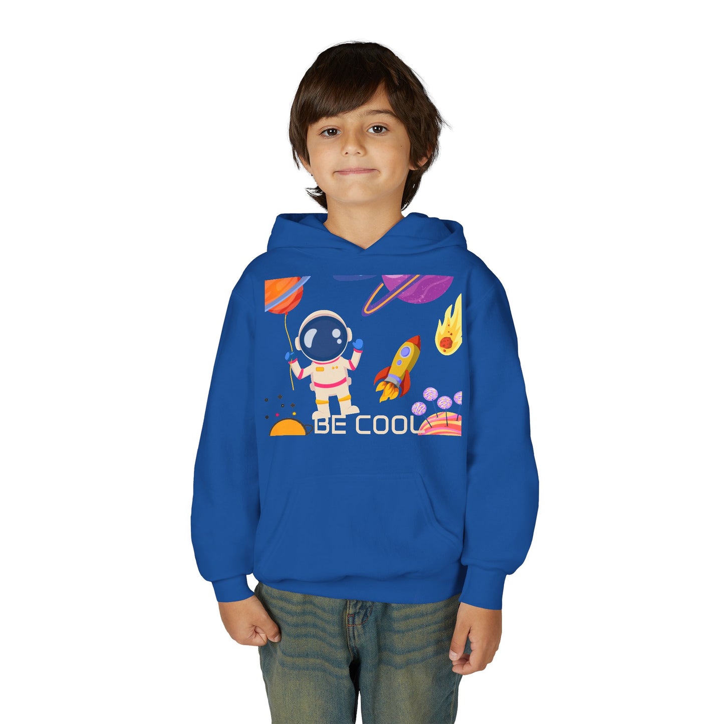 Kids Space Hoodie – Cute Astronaut Rocket Sweatshirt for Boys & Girls - Custom design