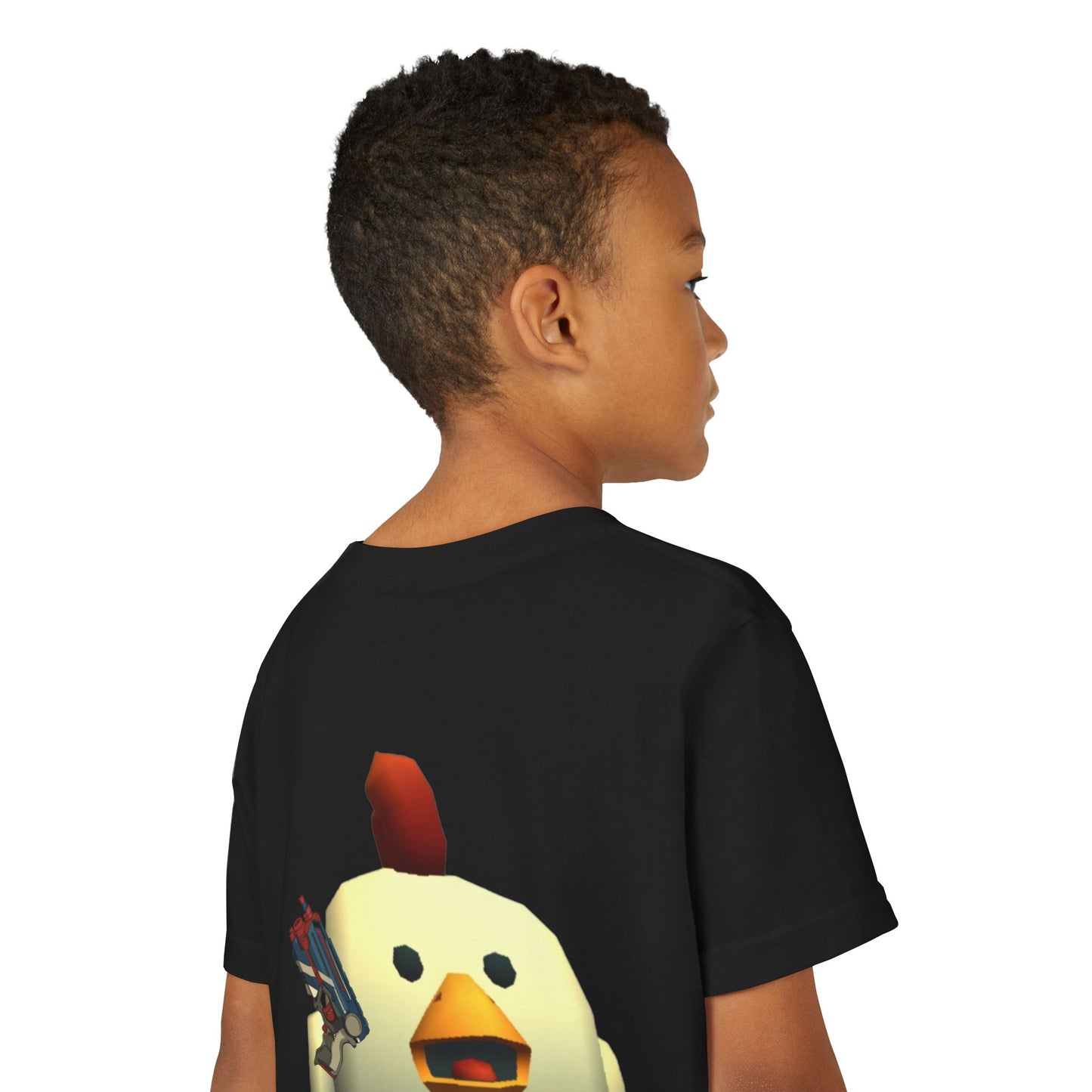 Youth Tee — Cute Chicken Gun Character Kids T-Shirt