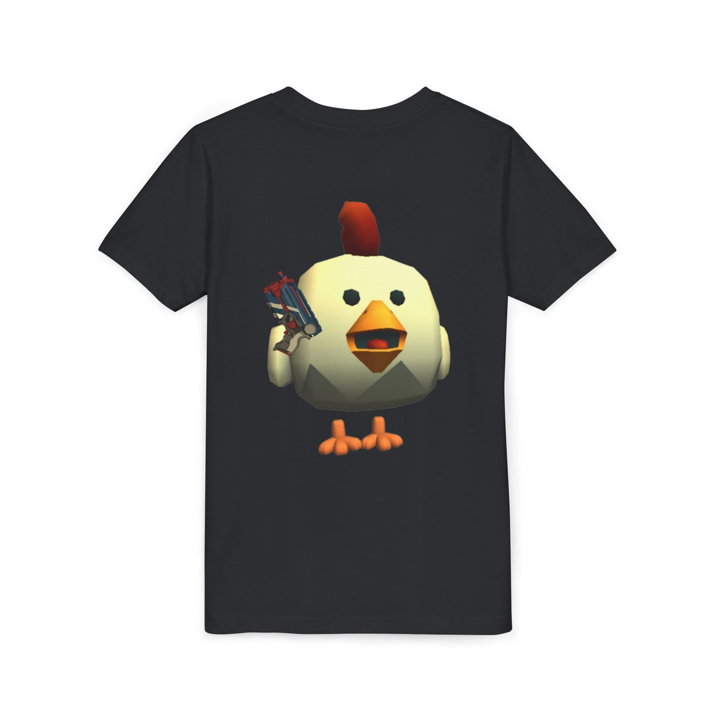 Youth Tee — Cute Chicken Gun Character Kids T-Shirt