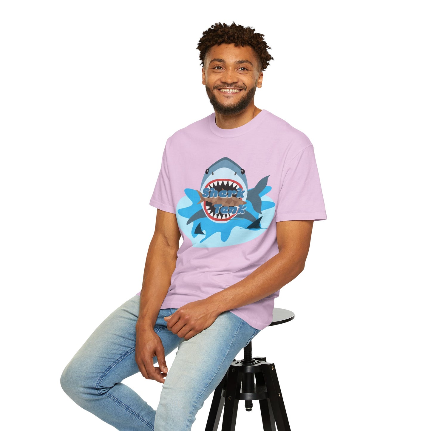 Shark Graphic T-Shirt — 'Shark' Ocean Illustration Tee