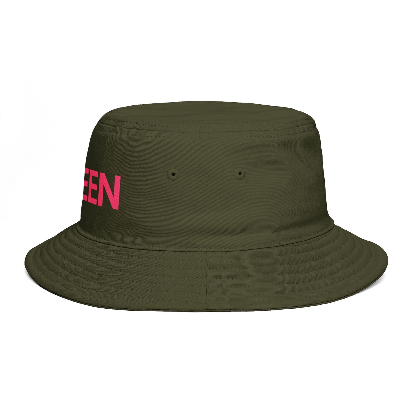 Queen Bucket Hat — Retro Feminine Sun Hat
