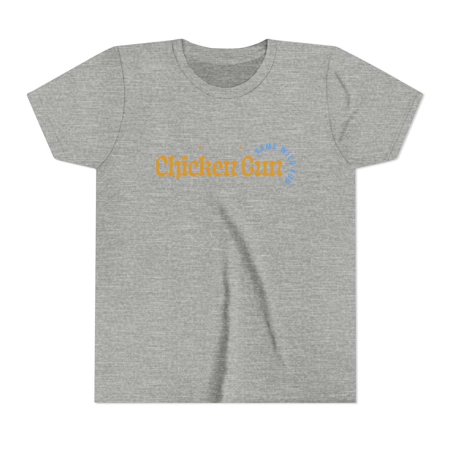 Youth Tee — Cute Chicken Gun Character Kids T-Shirt