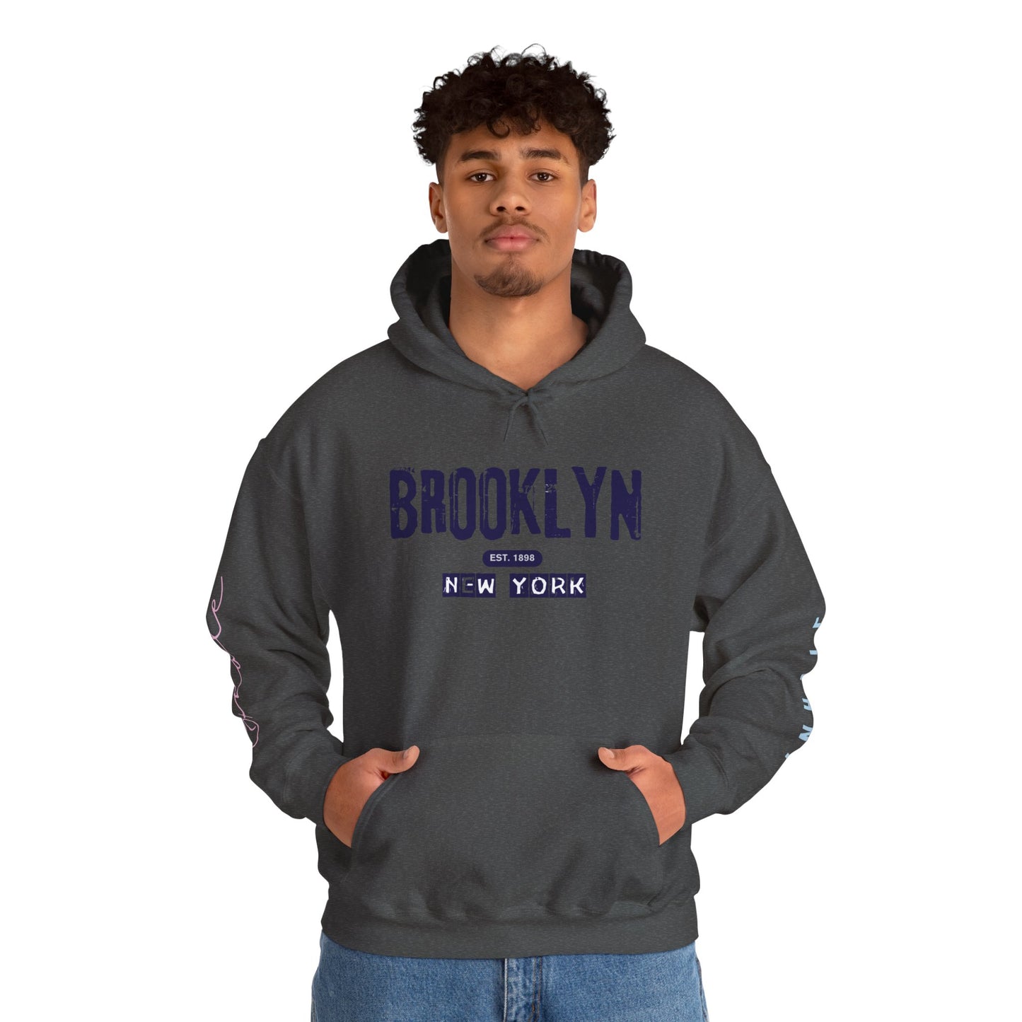 Brooklyn NY Vintage Logo Hoodie — New York City Streetwear Pullover