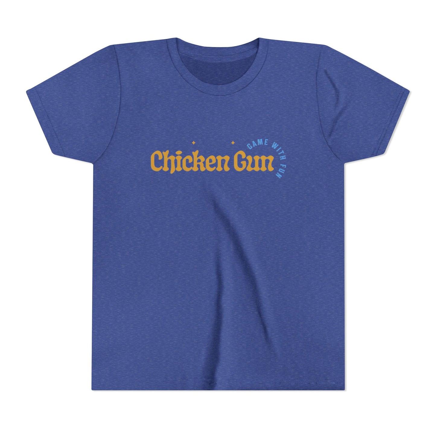 Youth Tee — Cute Chicken Gun Character Kids T-Shirt