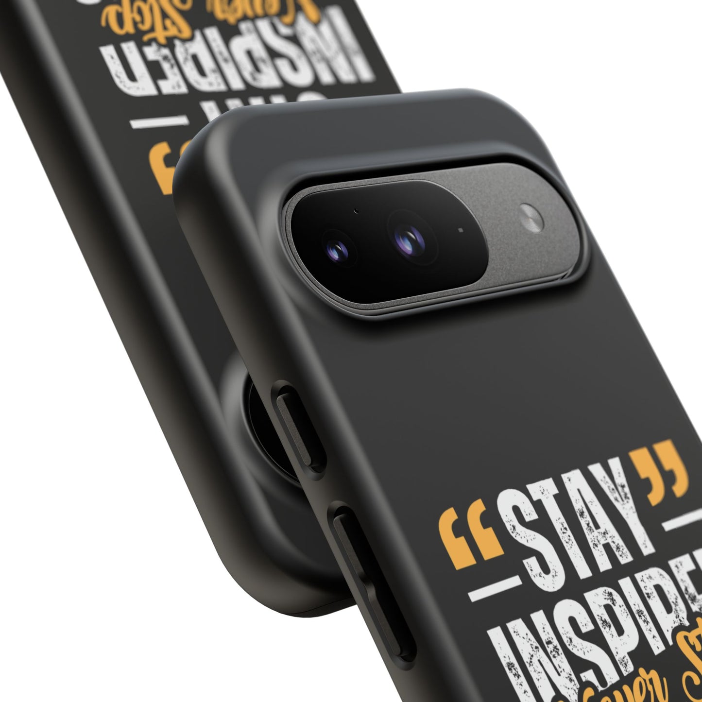 Inspirational Phone Case — “Stay Inspired, Never Stop Creating” Protective Cover