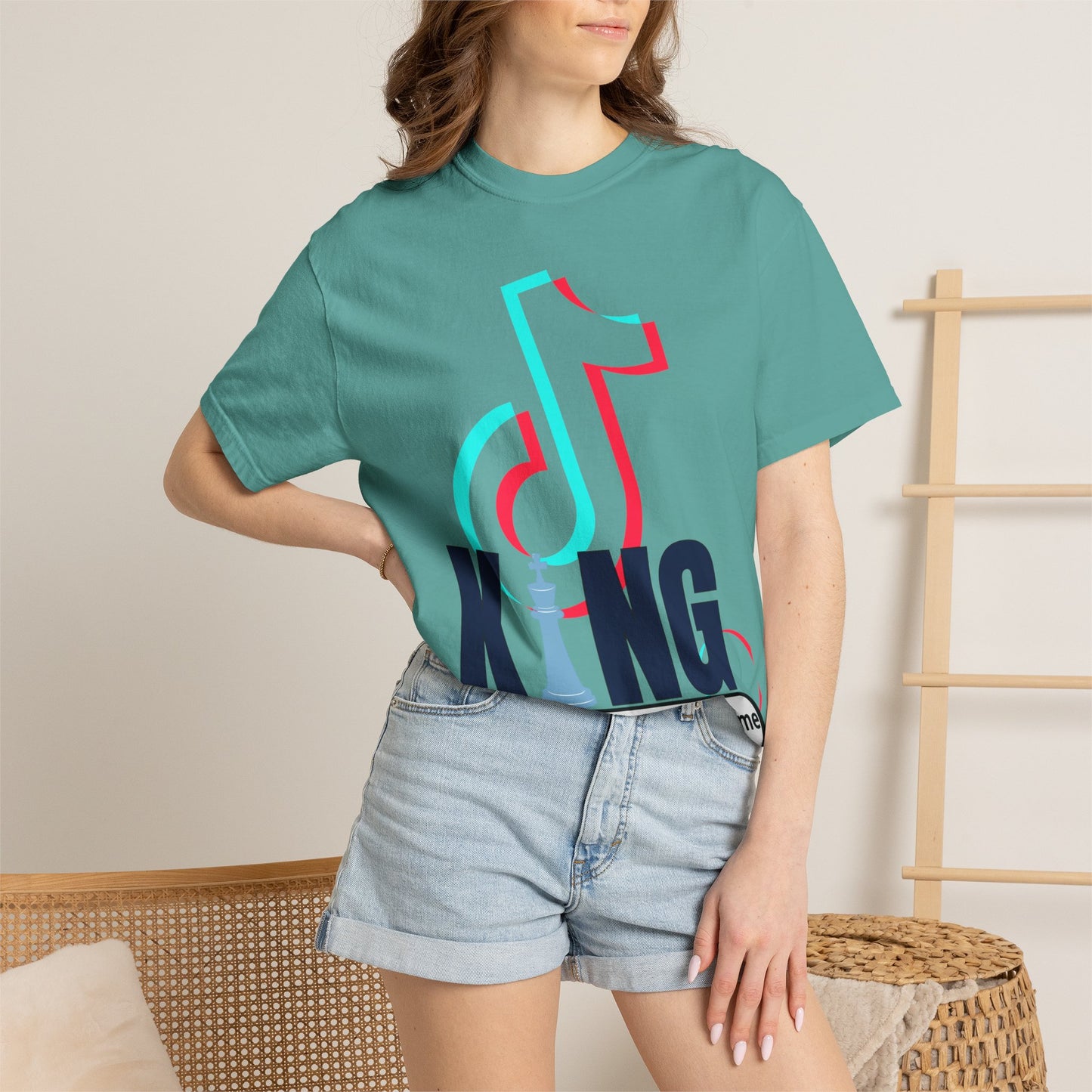 TikTok King T-Shirt — Custom Channel Name Music Tee Tiktok custom Name Tee