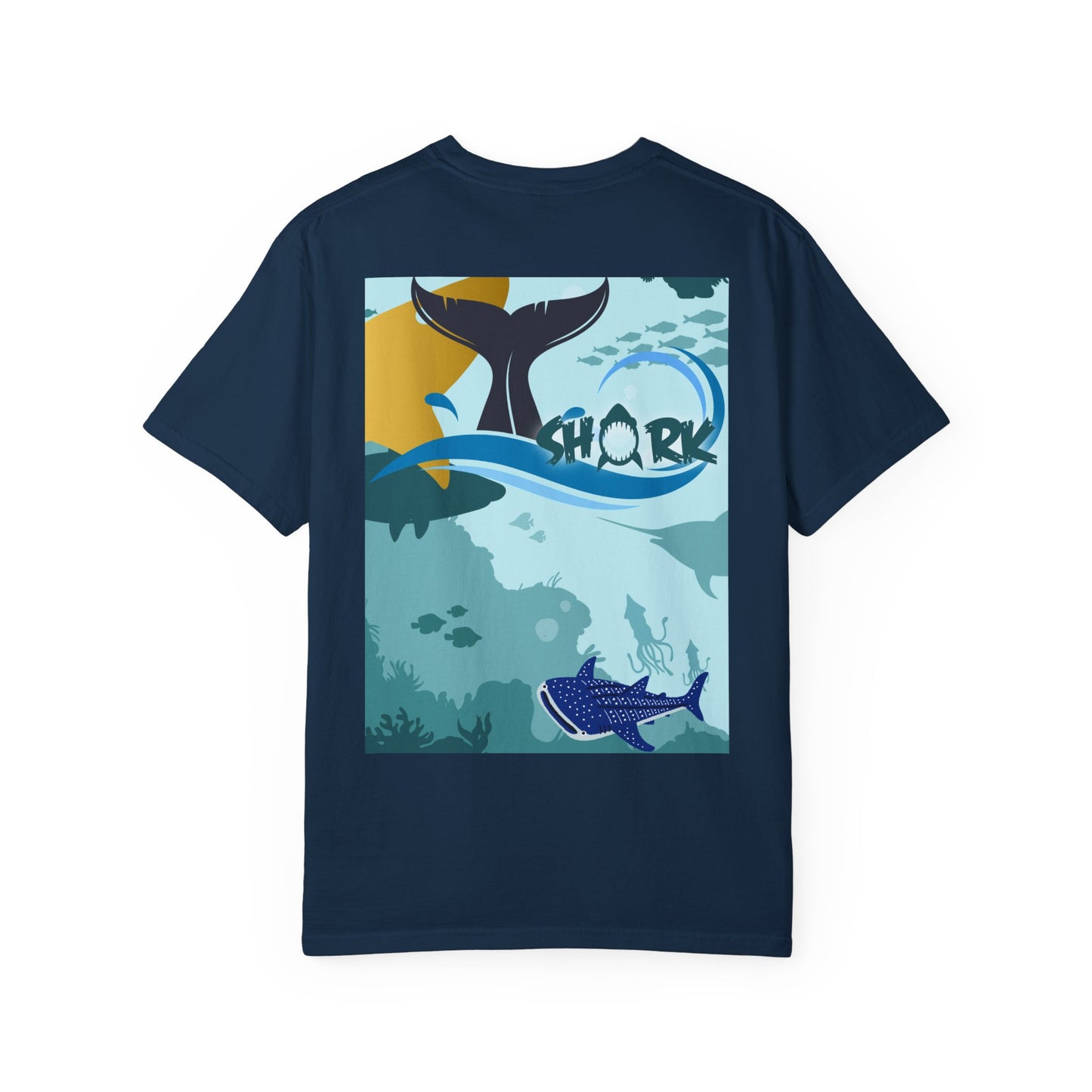 Shark Graphic T-Shirt — 'Shark' Ocean Illustration Tee
