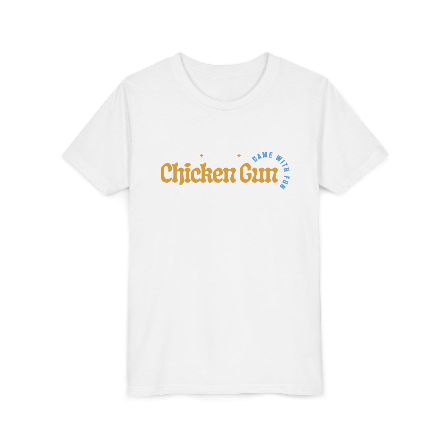 Youth Tee — Cute Chicken Gun Character Kids T-Shirt