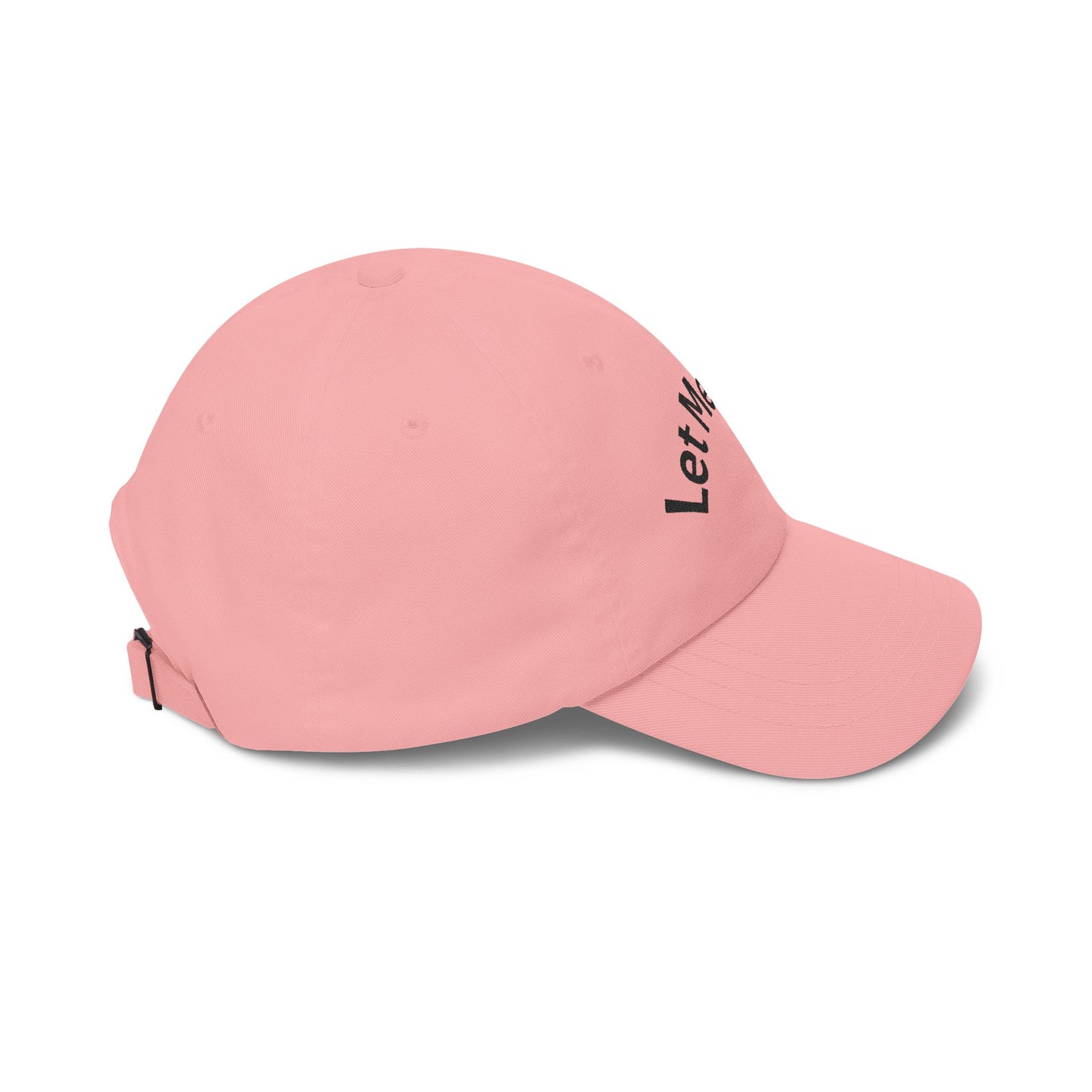 Let Me Cook Dad Cap — Embroidered White Baseball Hat for Cooks & Grillers
