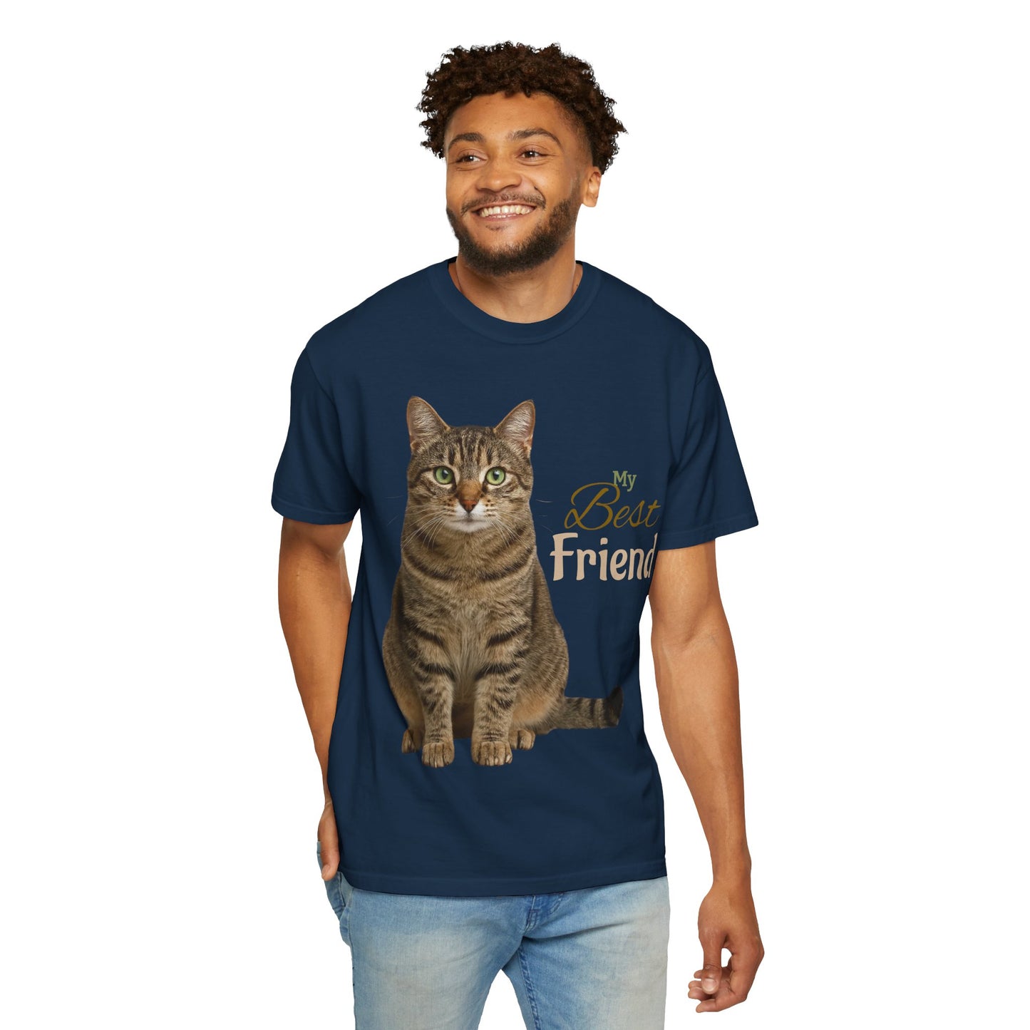 Pet Custom Image and Name Cat, Dog etc “My Best Friend” T-Shirt
