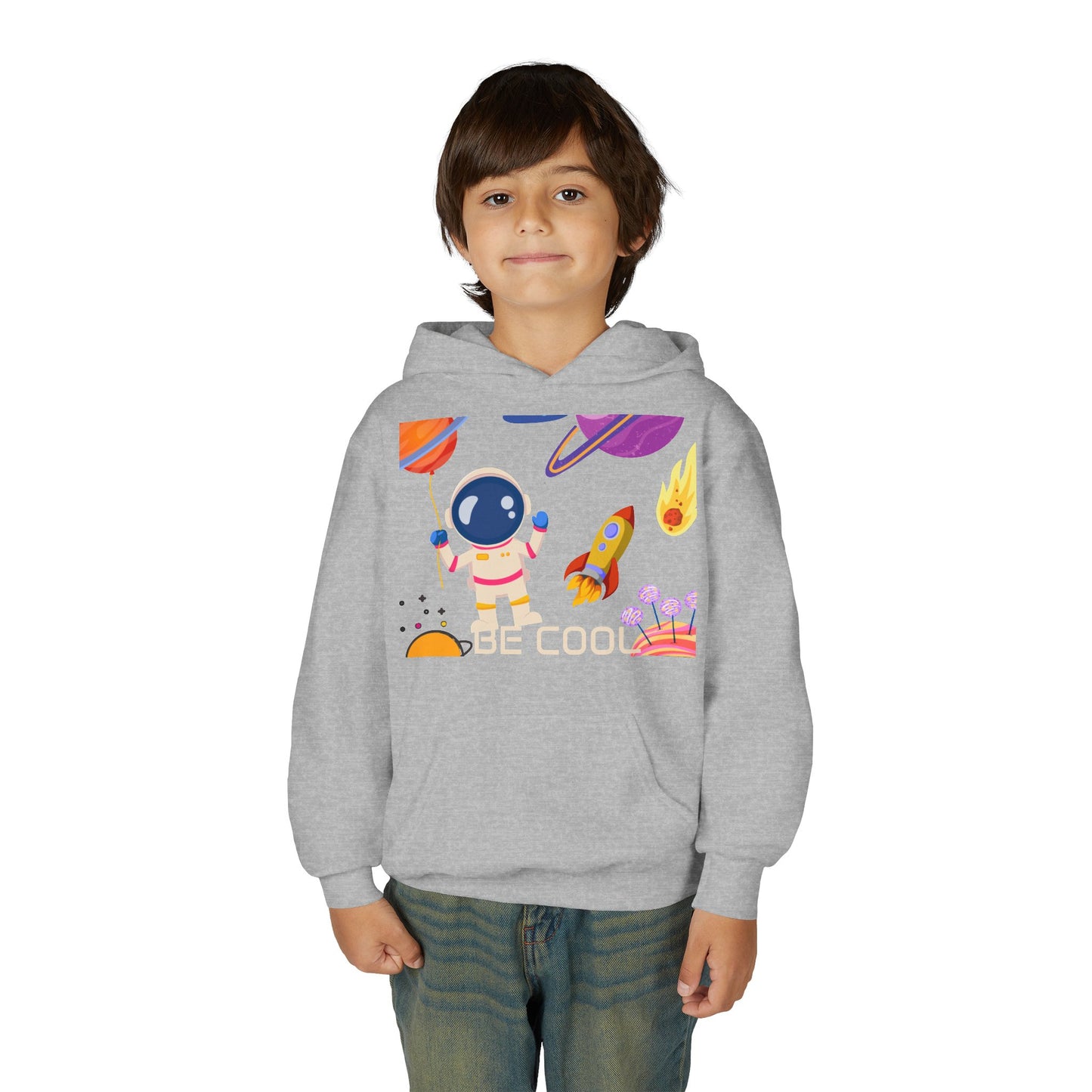 Kids Space Hoodie – Cute Astronaut Rocket Sweatshirt for Boys & Girls - Custom design
