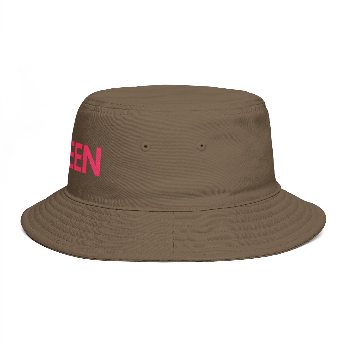Queen Bucket Hat — Retro Feminine Sun Hat