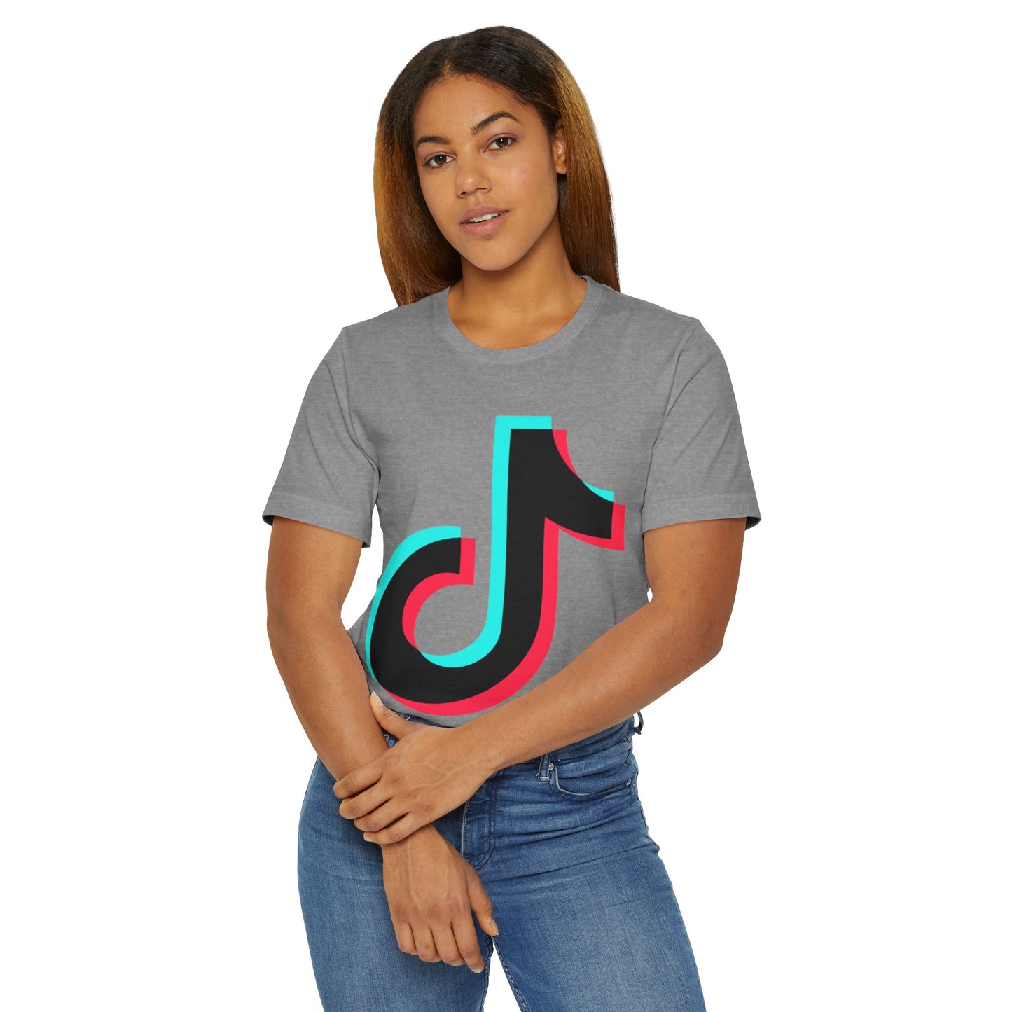 TikTok Logo T-Shirt — Retro 3D Social Media Tee