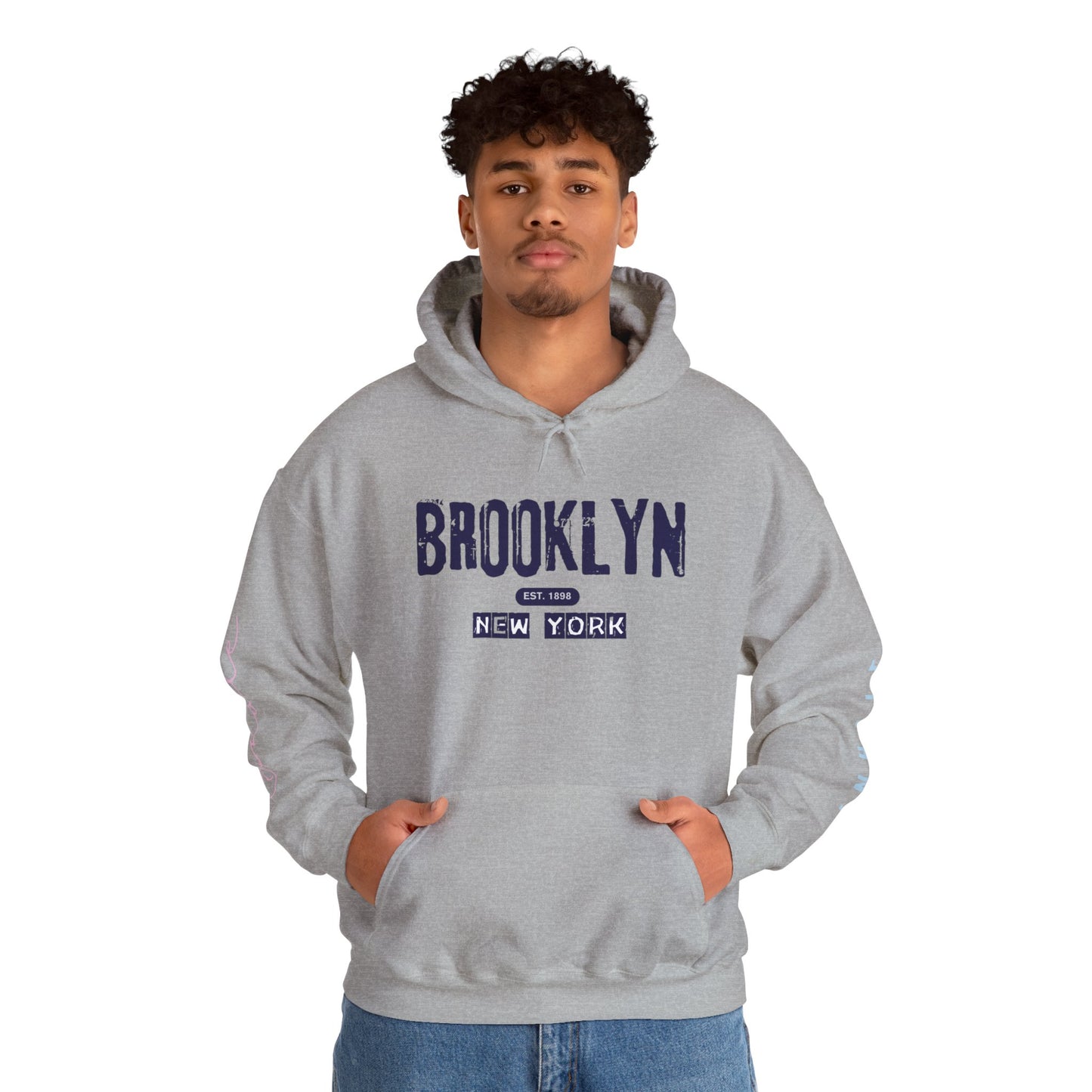Brooklyn NY Vintage Logo Hoodie — New York City Streetwear Pullover