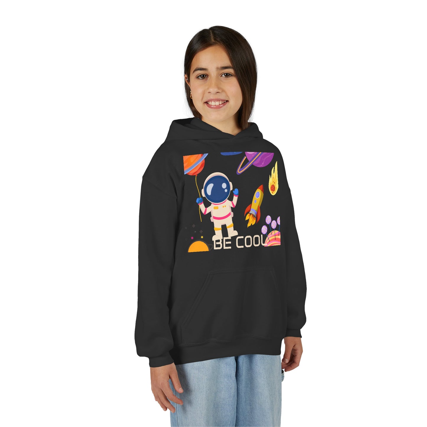 Kids Space Hoodie – Cute Astronaut Rocket Sweatshirt for Boys & Girls - Custom design