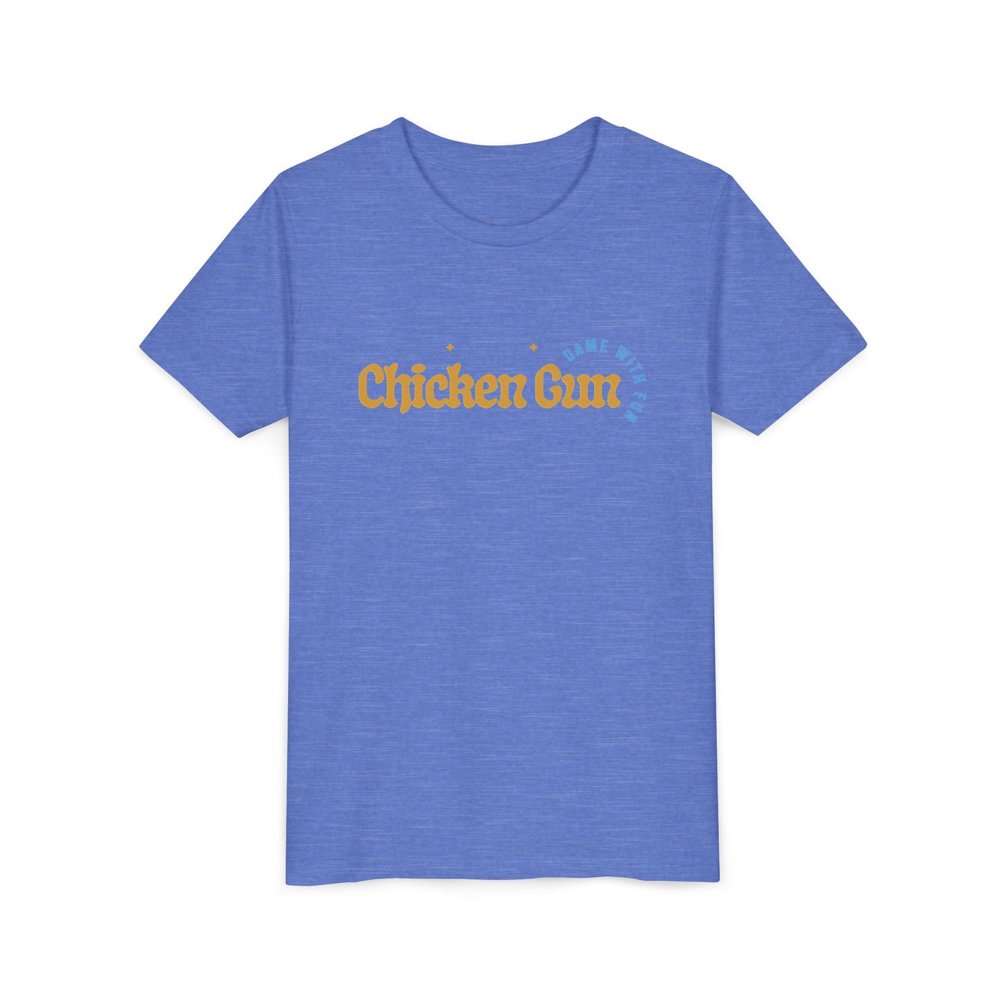 Youth Tee — Cute Chicken Gun Character Kids T-Shirt