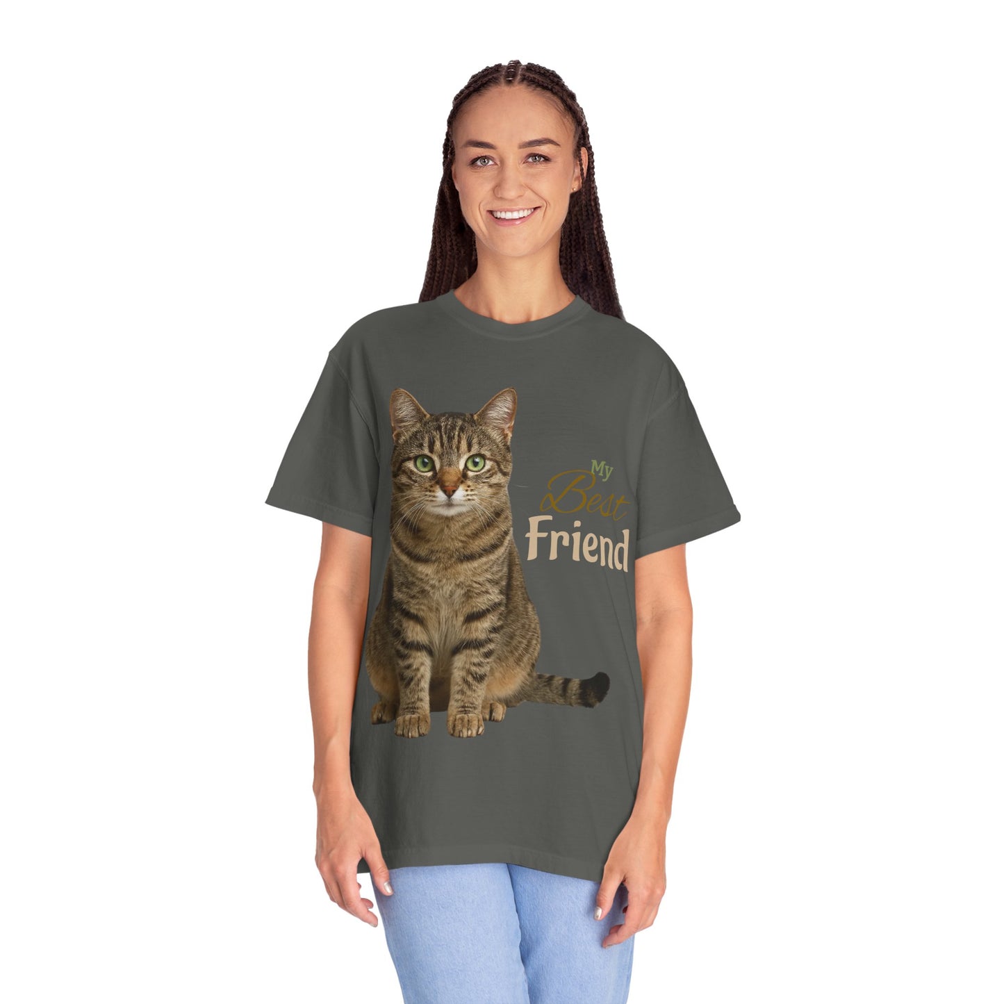 Pet Custom Image and Name Cat, Dog etc “My Best Friend” T-Shirt