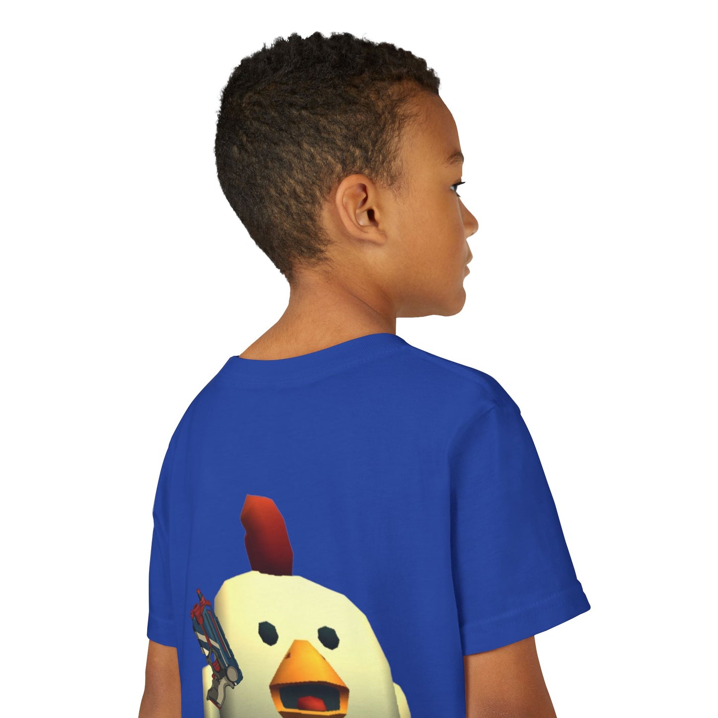 Youth Tee — Cute Chicken Gun Character Kids T-Shirt