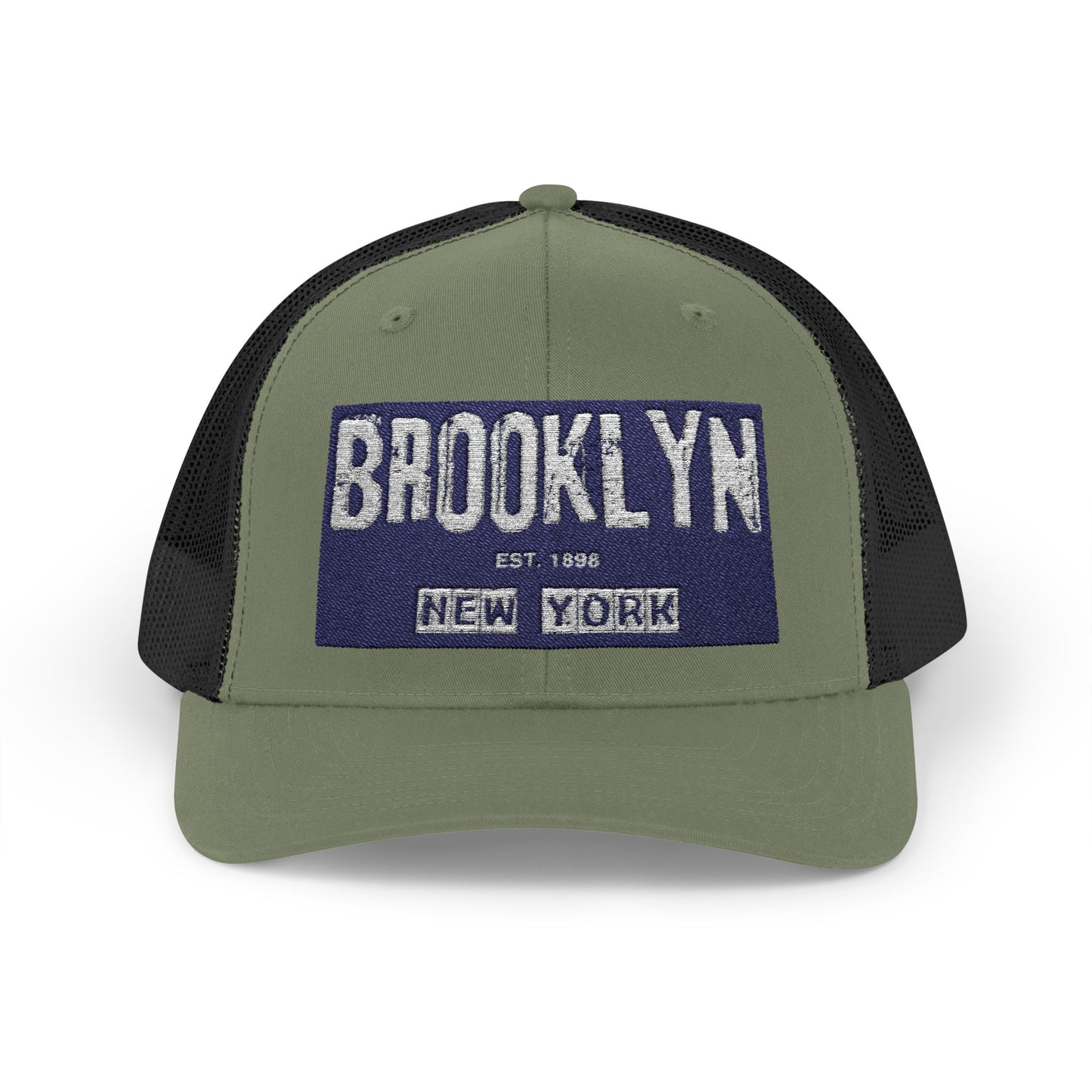 Brooklyn Trucker Cap – Vintage Sequin Patch Snapback