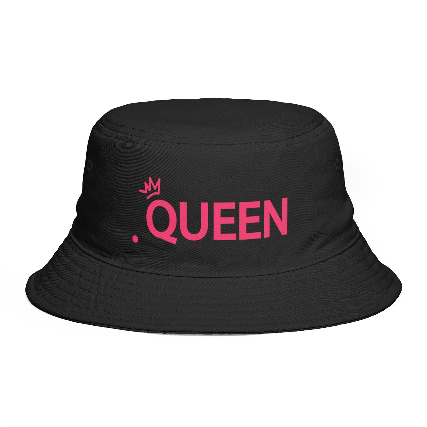 Queen Bucket Hat — Retro Feminine Sun Hat