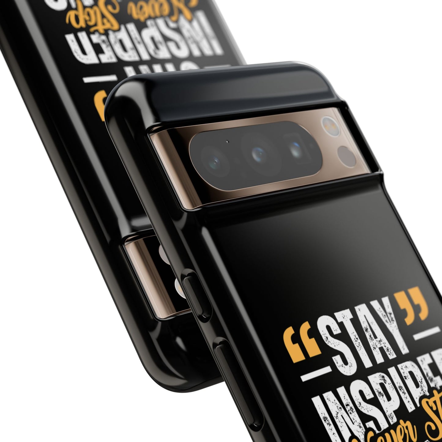 Inspirational Phone Case — “Stay Inspired, Never Stop Creating” Protective Cover