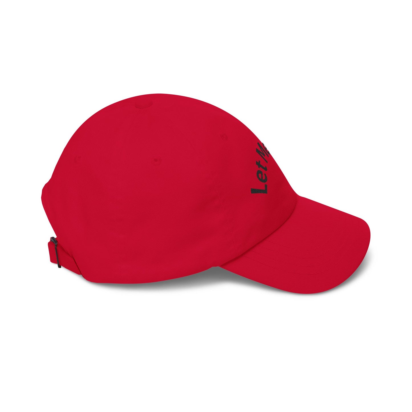 Let Me Cook Dad Cap — Embroidered White Baseball Hat for Cooks & Grillers