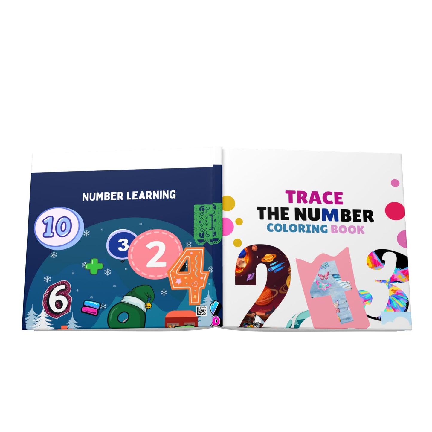 Number Learning Hardcover Coloring Book — Number Learning Activity Book for Kids