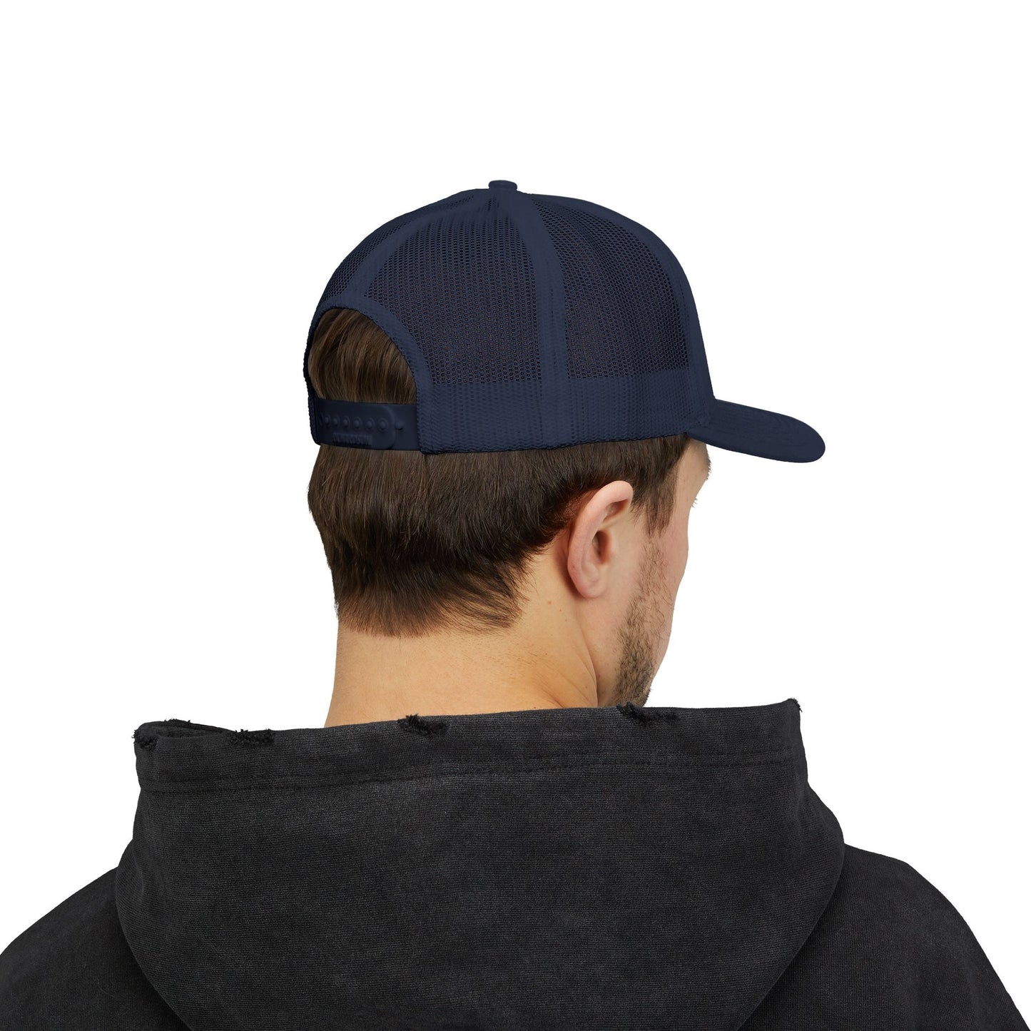 Brooklyn Trucker Cap – Vintage Sequin Patch Snapback