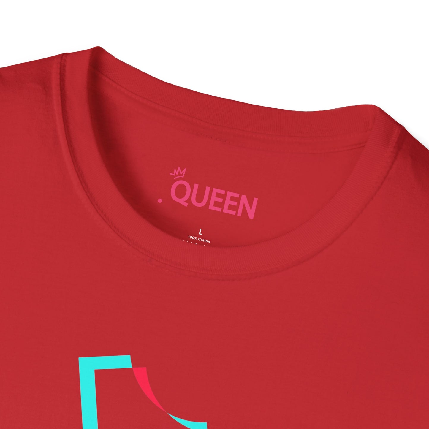 TikTok Queen Graphic T-Shirt — Personalized Channel Name, 'New Day New Start' Back Design