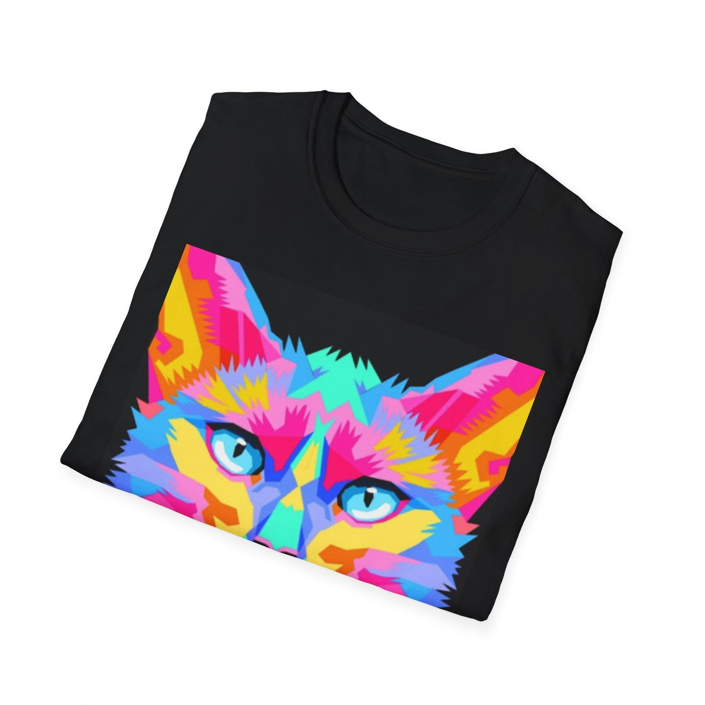 Colorful Pop Art Cat T-Shirt — "Best Friend" Graphic Tee