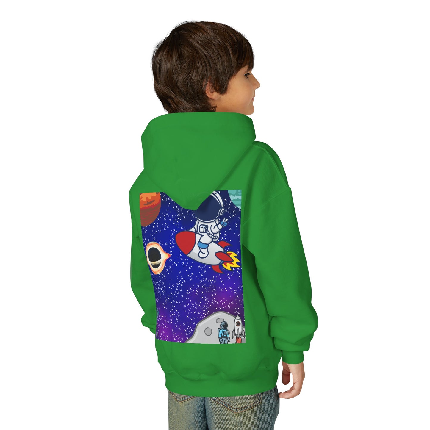 Kids Space Hoodie – Cute Astronaut Rocket Sweatshirt for Boys & Girls - Custom design