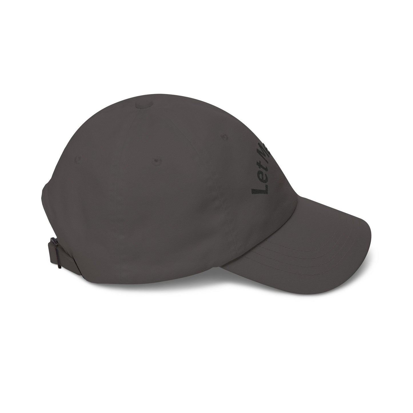 Let Me Cook Dad Cap — Embroidered White Baseball Hat for Cooks & Grillers