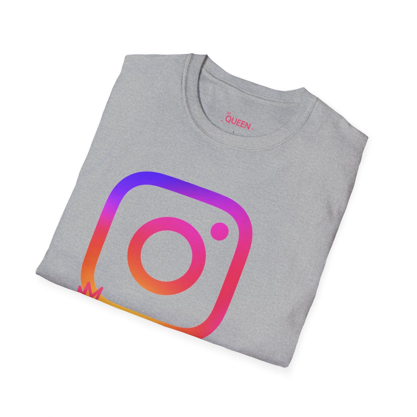Instagram Queen T-Shirt — "Queen" Social Media Tee with Custom @handle