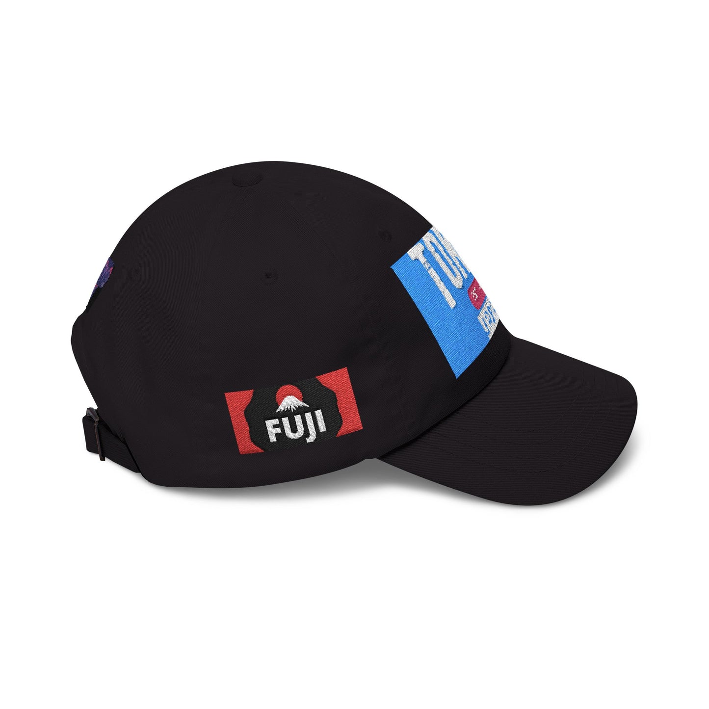 Tokyo Retro Patch Dad Cap – White Embroidered Travel Baseball Hat