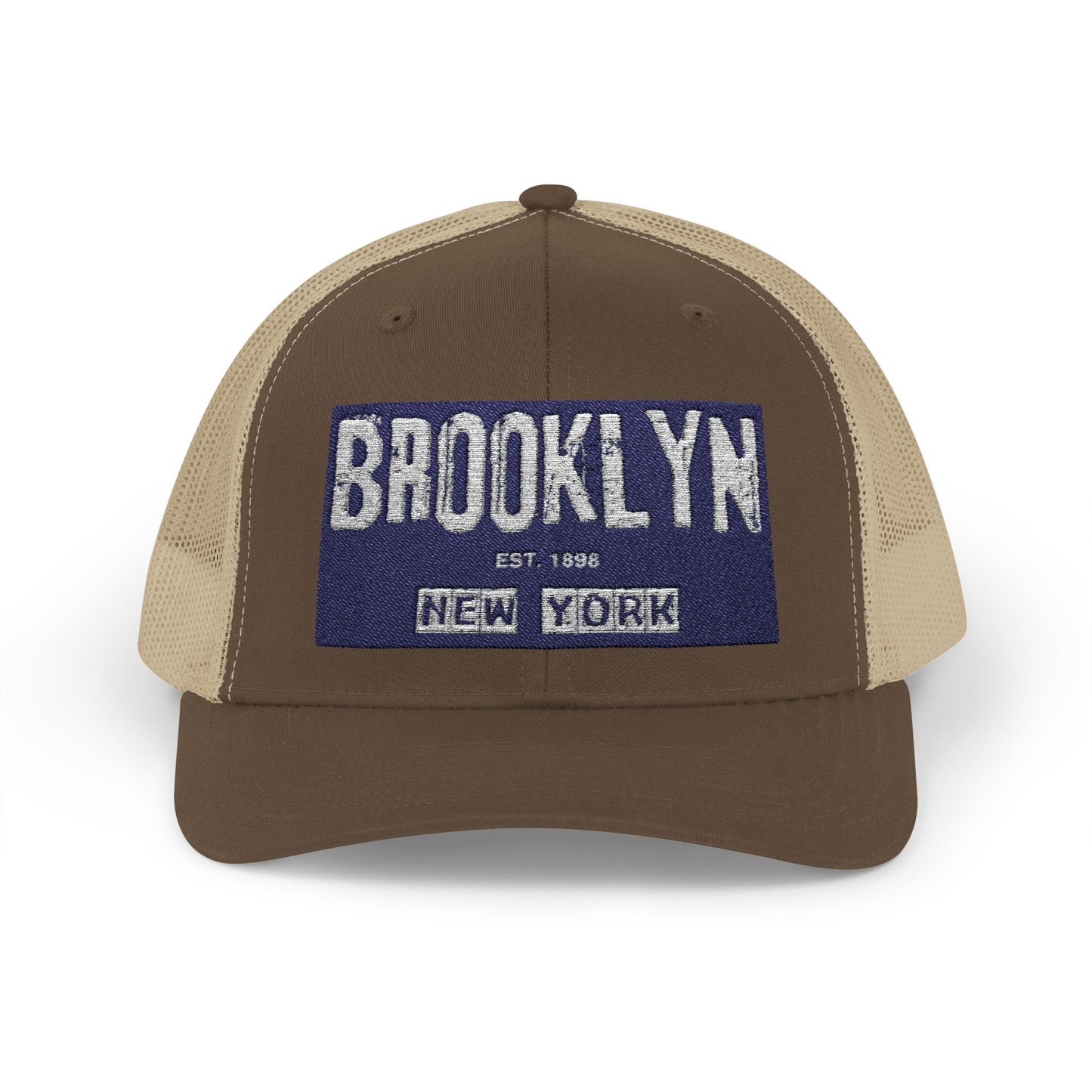 Brooklyn Trucker Cap – Vintage Sequin Patch Snapback