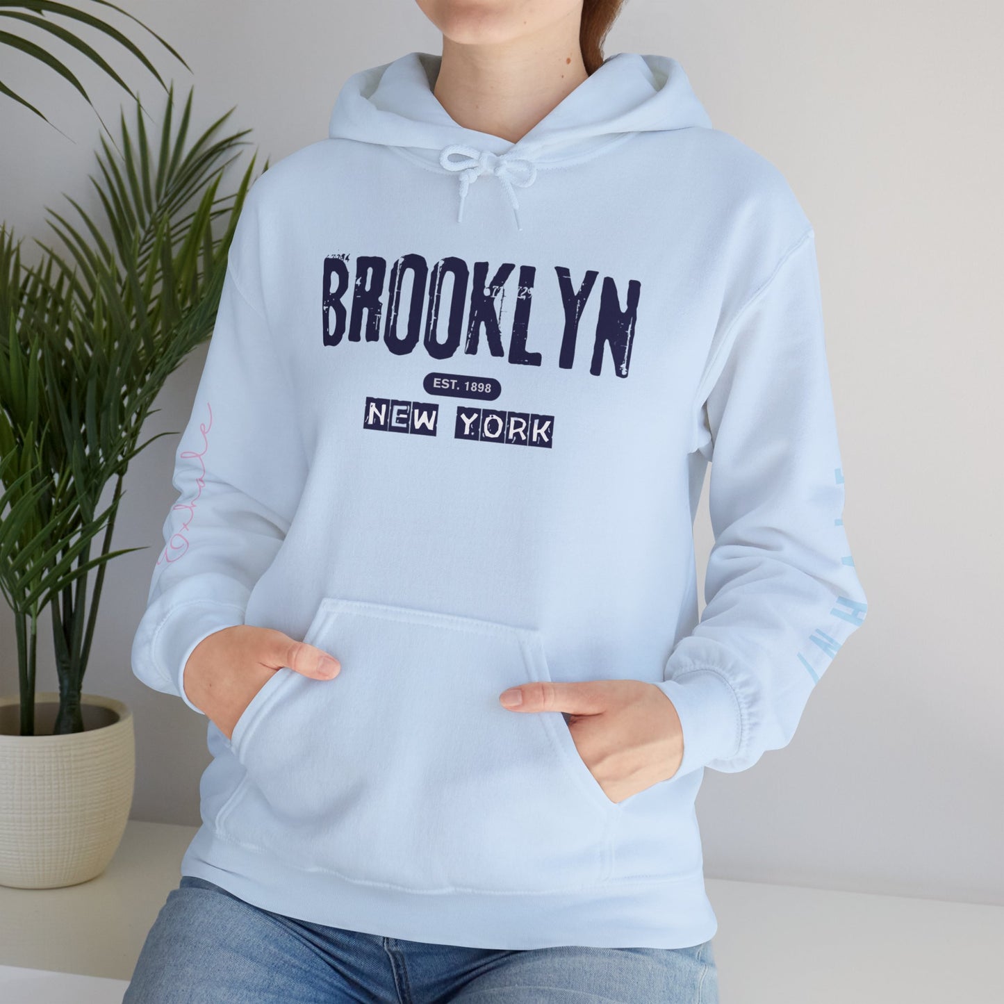 Brooklyn NY Vintage Logo Hoodie — New York City Streetwear Pullover